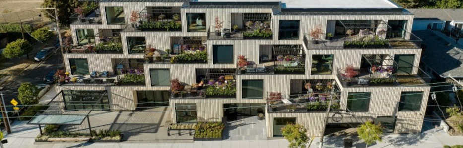 Architects designs stepped senior housing to “balance togetherness with independence”