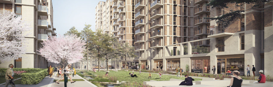 Architect reveals designs for social housing on regeneration site