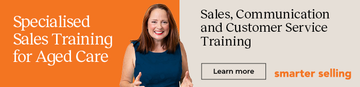 Smarter Selling - Consultative Selling Sales Training Aged Care